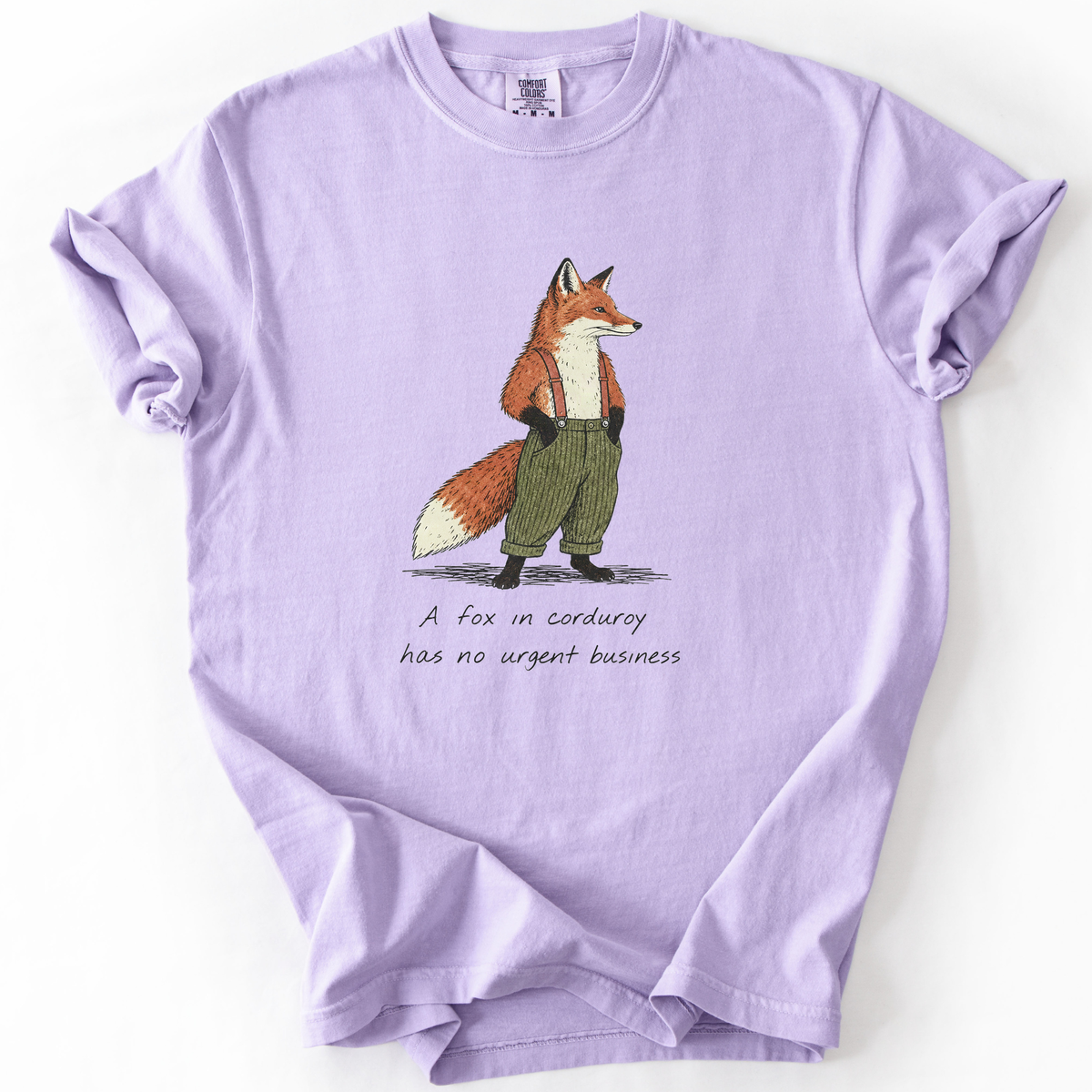 A Fox In Corduroy Has No Urgent Business T-Shirt product image 5
